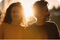couple smiling