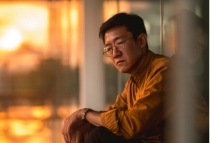 man sitting alone
